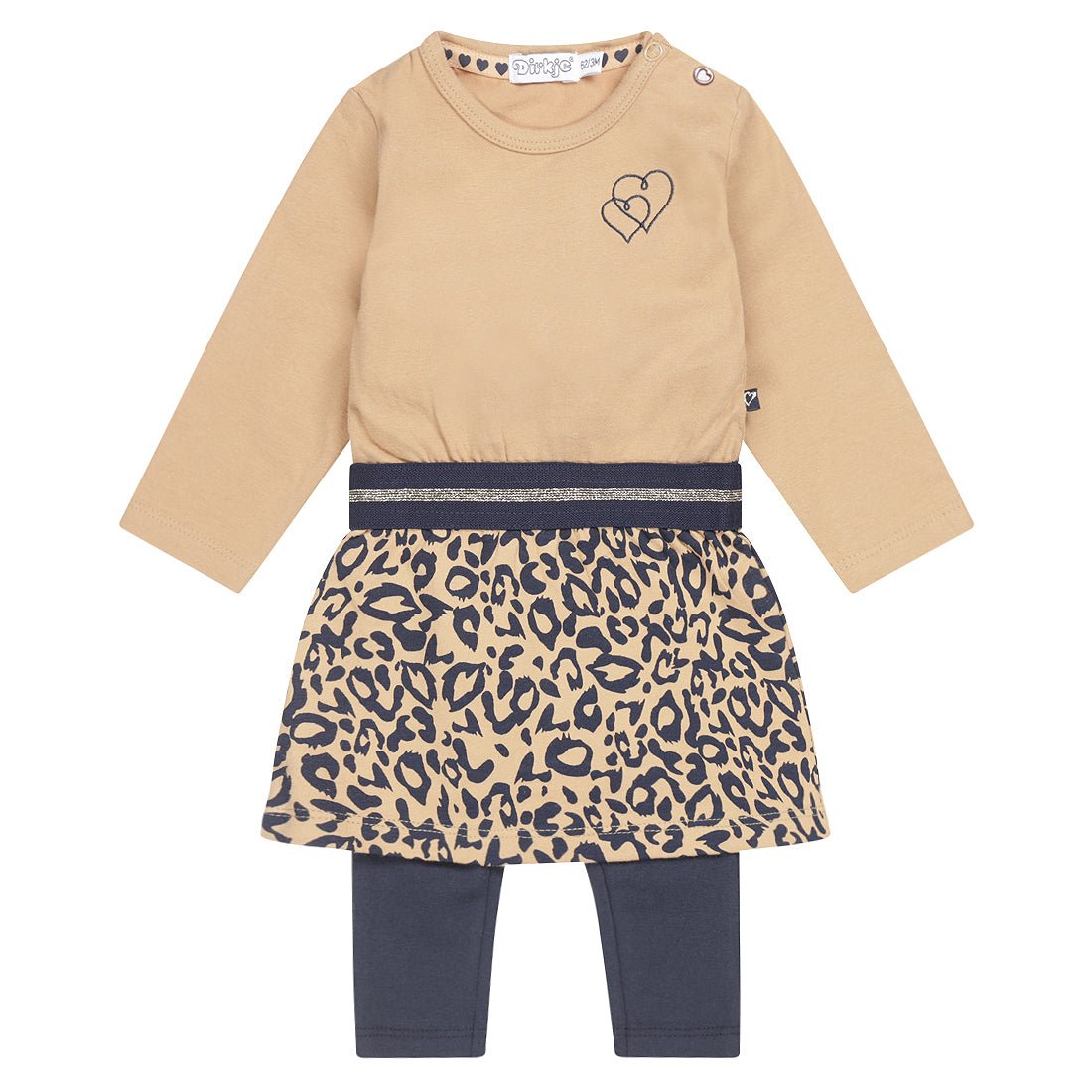 Girls 2 pce babysuit - Kool KidsDIRK JEANSKool KidsU44381 - 31COAGirls 2 pce babysuit6 Meses